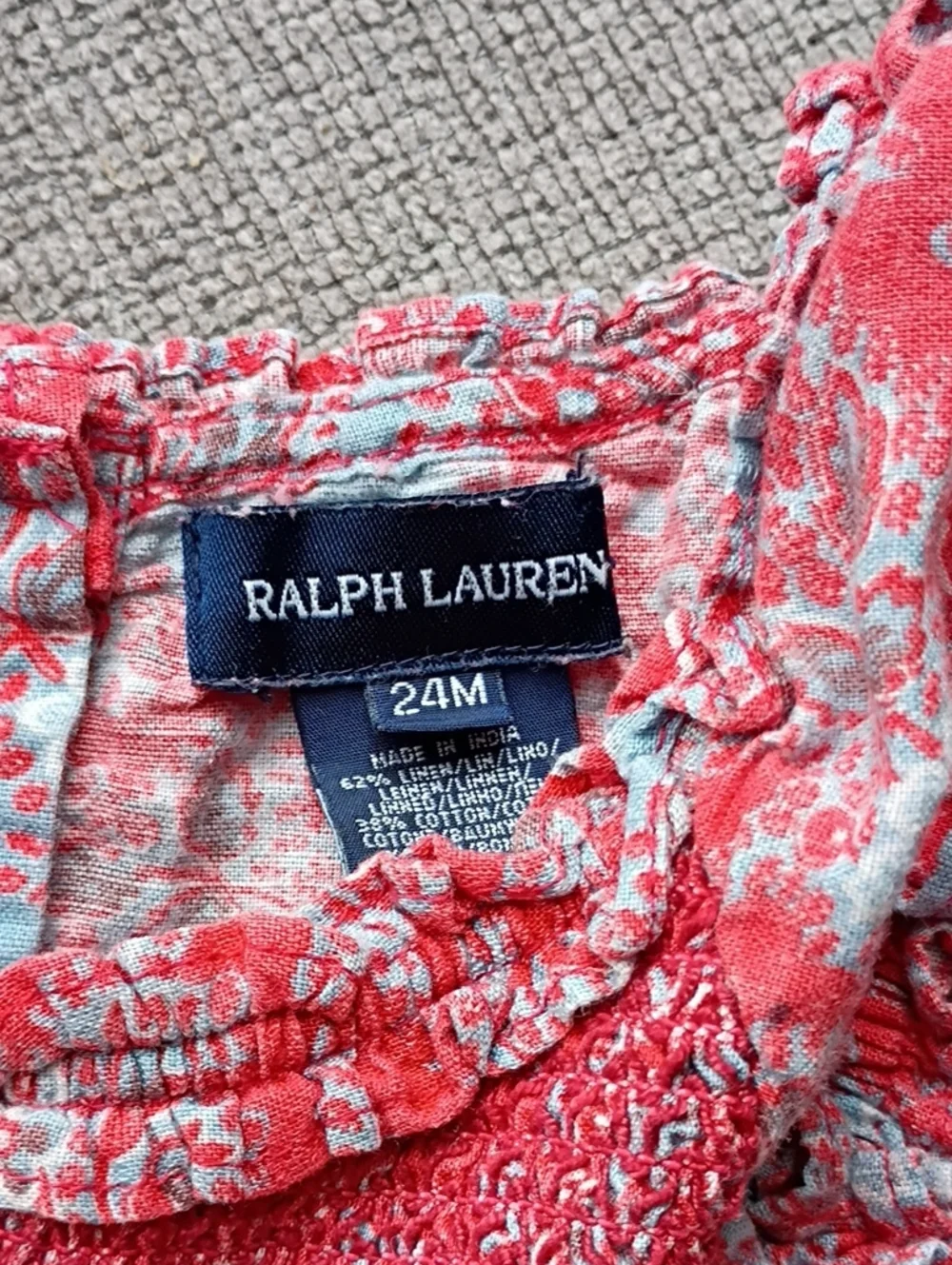 Ralph Lauren Paisley Floral Dress 24 Months